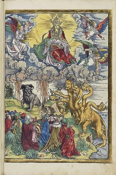 The beast from the sea and the beast from the earth, 1511. Creator: Dürer, Albrecht (1471-1528)