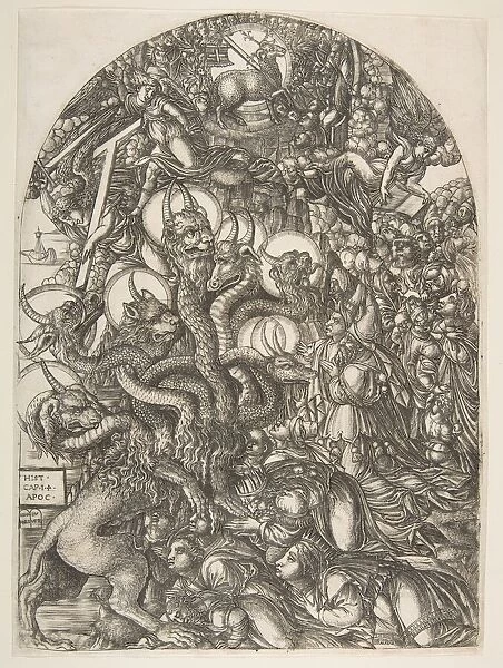 The Beast with Seven Heads and Ten Horns, from the Apocalypse. n. d. Creator: Jean Duvet