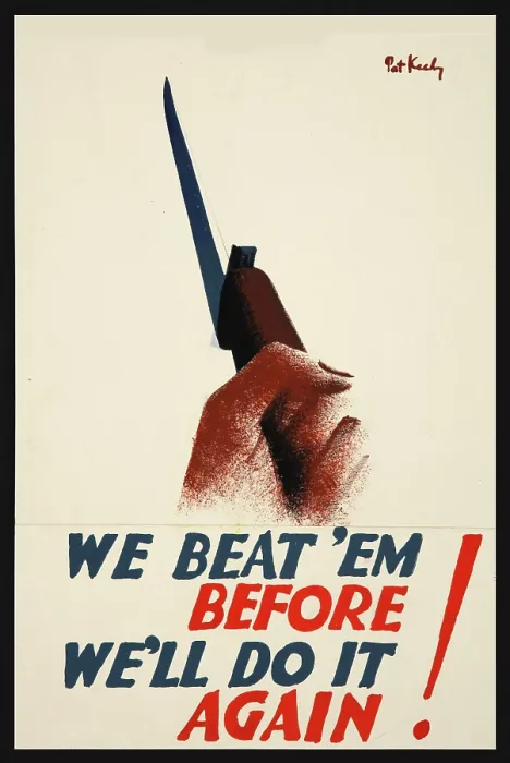 Framed Print : We beat em before. We'll do it again!, World War II poster, between 1939 and 1946 Framed Print : We beat em before. We'll do it again!, World War II poster, between 1939 and 1946