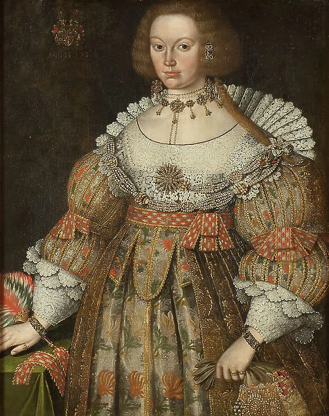 Beata von Yxkull, married Gyllenstierna (1618-1667), 1640. Creators: Anon, Erik Karlsson Gyllenstierna