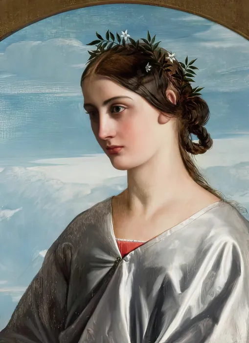 Framed Print : Beatrice, 1859. Creator: William Dyce Framed Print : Beatrice, 1859. Creator: William Dyce