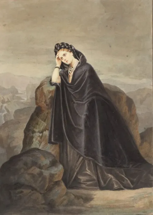 Framed Print : Beatrix, 1856-57, printed 1861-67. Creators: Pierre-Louis Pierson, Unknown Framed Print : Beatrix, 1856-57, printed 1861-67. Creators: Pierre-Louis Pierson, Unknown