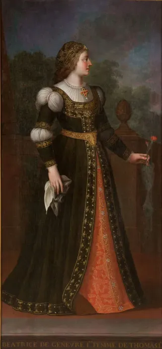 Framed Print : Beatrix of Geneva, wife of Thomas I of Savoy. Artist: Anonymous Framed Print : Beatrix of Geneva, wife of Thomas I of Savoy. Artist: Anonymous