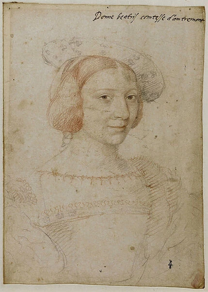 Beatrix Pacheco d Ascalana, Comtesse d Entremont. Artist: Clouet, Jean (c. 1485-1541)