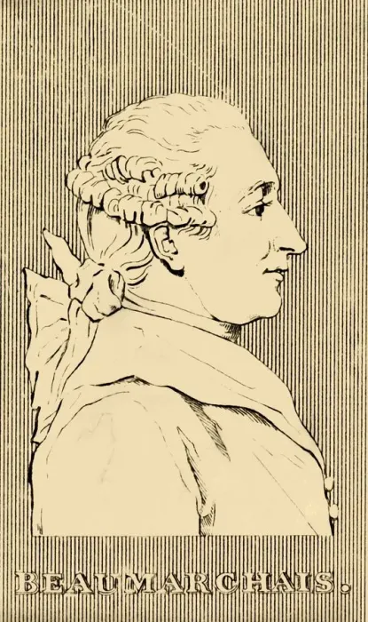 Framed Print : Beau Marchais, (1732-1799), 1830. Creator: Unknown Framed Print : Beau Marchais, (1732-1799), 1830. Creator: Unknown