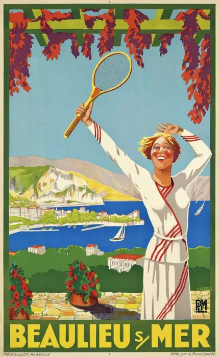 Framed Print : Beaulieu sur Mer, c. 1925. Creator: Viano (active 1920s-1930s) Framed Print : Beaulieu sur Mer, c. 1925. Creator: Viano (active 1920s-1930s)