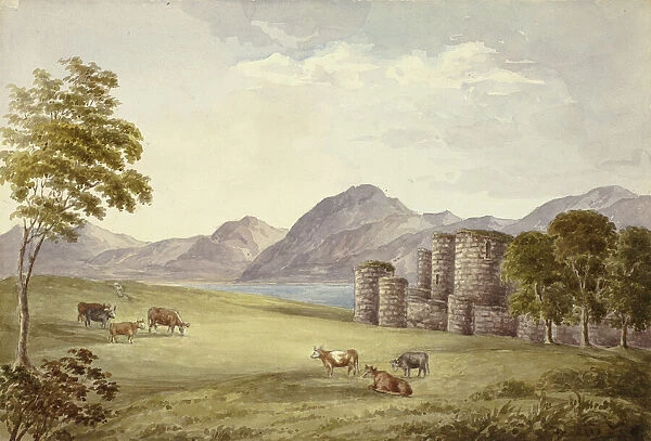 Beaumans Castle, 1845. Creator: Elizabeth Murray