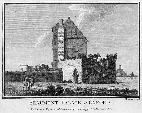 Beaumont Palace, Oxford. Artist: Hawkins