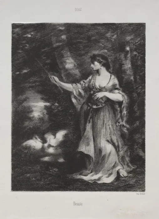 Framed Print : Beaute. Creator: Narcisse Diaz de la Pena (French, 1807-1876) Framed Print : Beaute. Creator: Narcisse Diaz de la Pena (French, 1807-1876)