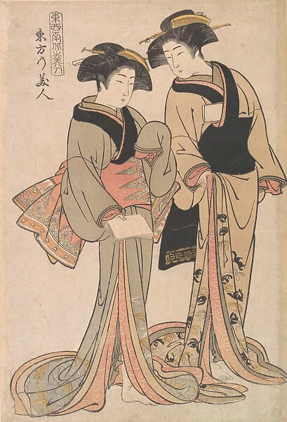 Beauties of the East, ca. 1782. Creator: Kitao Shigemasa
