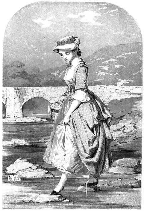 Framed Print : Beauties of England and Wales - The Squire's Daughter, Staffordshire - by J. Absolon - exhibited i Creator: Unknown. Beauties of England and Wales - The Squire's Daughter, Staffordshire - by J. Absolon - exhibited i Creator: Unknown Framed Print : Beauties of England and Wales - The Squire's Daughter, Staffordshire - by J. Absolon - exhibited i Creator: Unknown. Beauties of England and Wales - The Squire's Daughter, Staffordshire - by J. Absolon - exhibited i Creator: Unknown