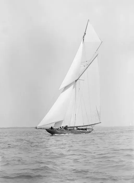 Framed Print : The beautiful 52 ft cutter Sonya sailing close-hauled, 1913. Creator: Kirk & Sons of Cowes Framed Print : The beautiful 52 ft cutter Sonya sailing close-hauled, 1913. Creator: Kirk & Sons of Cowes