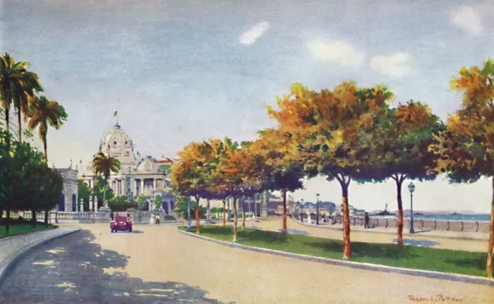 Framed Print : The Beautiful Beira Mar Drive - approaching the Magnificent Monroe Palace, 1914 Framed Print : The Beautiful Beira Mar Drive - approaching the Magnificent Monroe Palace, 1914