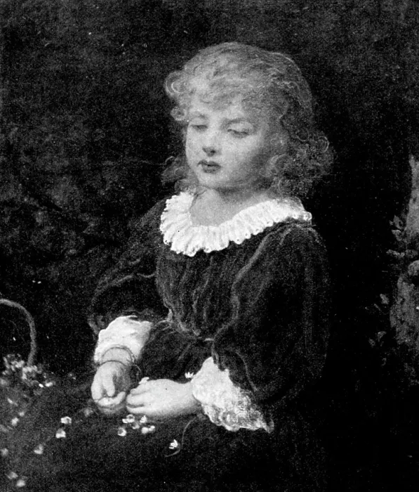 Framed Print : Beautiful Children at the Grafton Gallery: The Broken Daisy Chain - J. Sant, R.A. 1895. Creator: Unknown Framed Print : Beautiful Children at the Grafton Gallery: The Broken Daisy Chain - J. Sant, R.A. 1895. Creator: Unknown