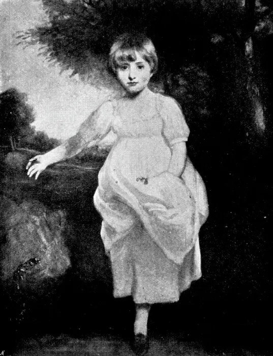 Framed Print : Beautiful Children at the Grafton Gallery: Miss Harriet Cholmondeley - John Hoppner, R.A. 1895. Creator: George Meisenbach Framed Print : Beautiful Children at the Grafton Gallery: Miss Harriet Cholmondeley - John Hoppner, R.A. 1895. Creator: George Meisenbach