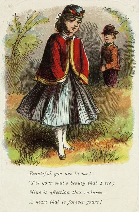 Framed Print : Beautiful You Are to Me (Valentine), 1860 / 69. Creator: Unknown Framed Print : Beautiful You Are to Me (Valentine), 1860 / 69. Creator: Unknown