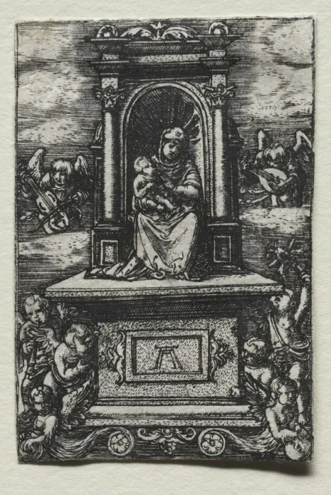 Framed Print : The Beautiful Virgin of Ratisbon on an Altar, soon after 1520. Creator: Albrecht Altdorfer (German Framed Print : The Beautiful Virgin of Ratisbon on an Altar, soon after 1520. Creator: Albrecht Altdorfer (German