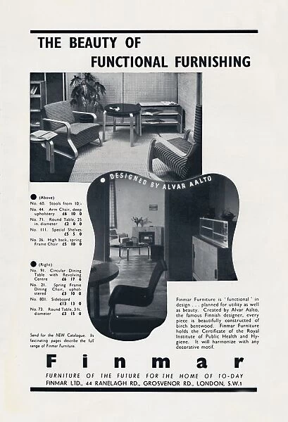 The Beauty of Functional Furnishing - Finmar, 1939