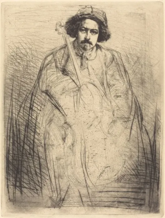 Framed Print : Becquet, 1859. Creator: James Abbott McNeill Whistler Framed Print : Becquet, 1859. Creator: James Abbott McNeill Whistler