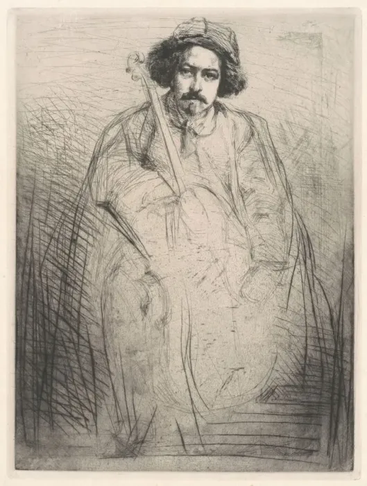 Framed Print : Becquet, 1871. Creator: James Abbott McNeill Whistler Framed Print : Becquet, 1871. Creator: James Abbott McNeill Whistler