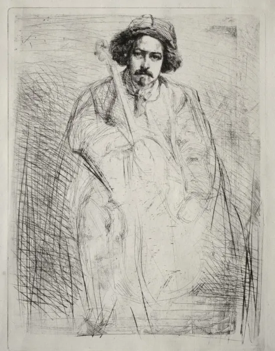Framed Print : Becquet, 1871. Creator: James McNeill Whistler (American, 1834-1903) Framed Print : Becquet, 1871. Creator: James McNeill Whistler (American, 1834-1903)