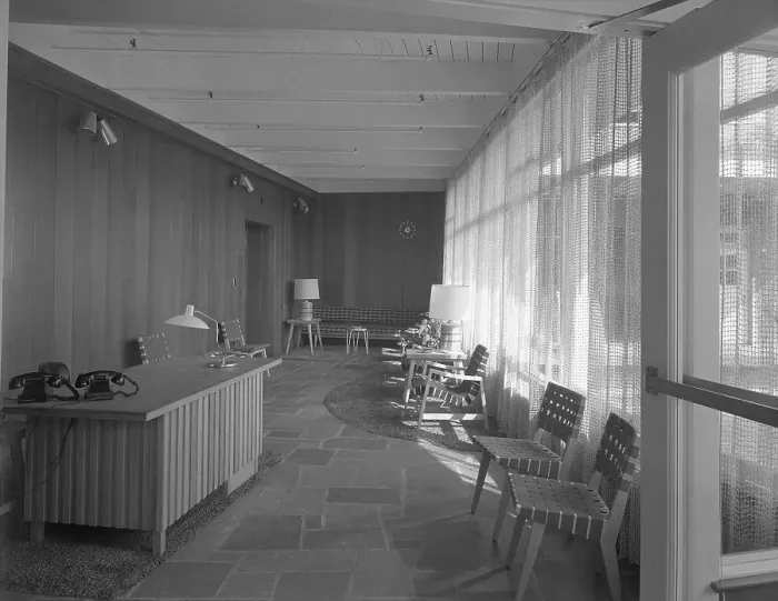 Framed Print : Becton Dickinson, East Rutherford, New Jersey, 1953. Creator: Gottscho-Schleisner, Inc Framed Print : Becton Dickinson, East Rutherford, New Jersey, 1953. Creator: Gottscho-Schleisner, Inc