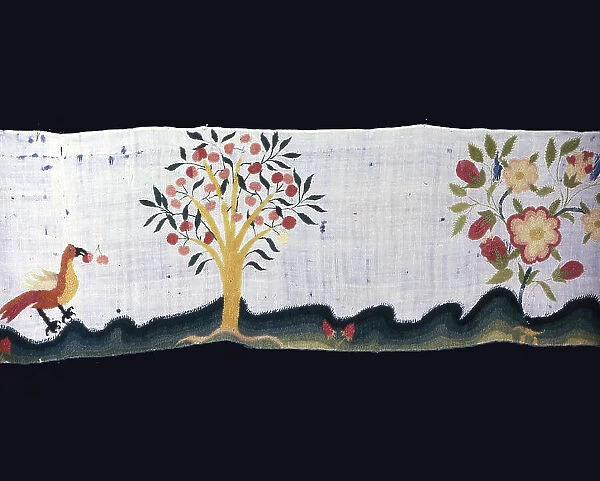 Bed Curtain and Valance, United States, 1750 / 1800. Creator: Unknown
