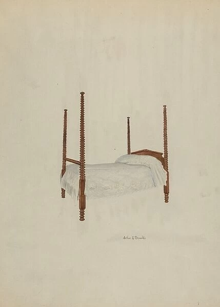 Bed, Four Poster, 1939. Creator: Arthur P. Reynolds