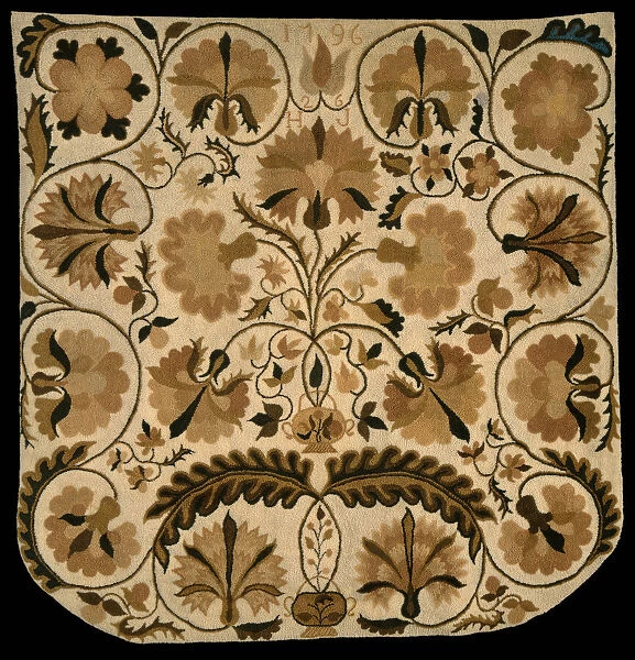 Bed Rug, United States, 1796. Creator: Hannah Johnson