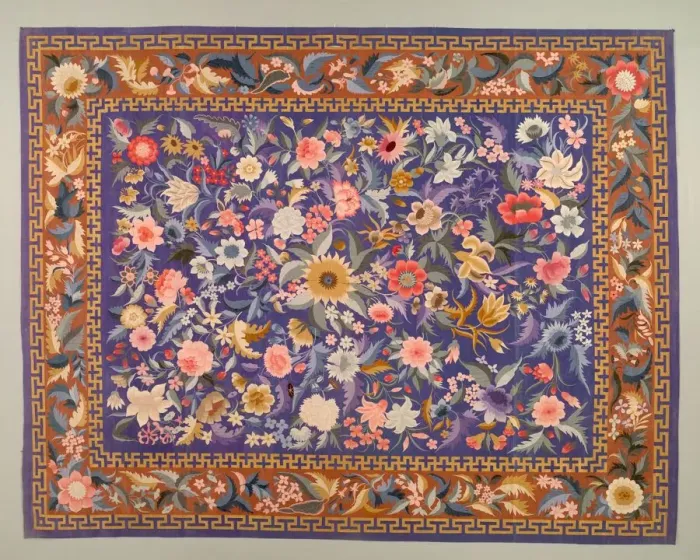 Framed Print : Bedcover, 1800s - 1900s. Creator: Unknown Framed Print : Bedcover, 1800s - 1900s. Creator: Unknown