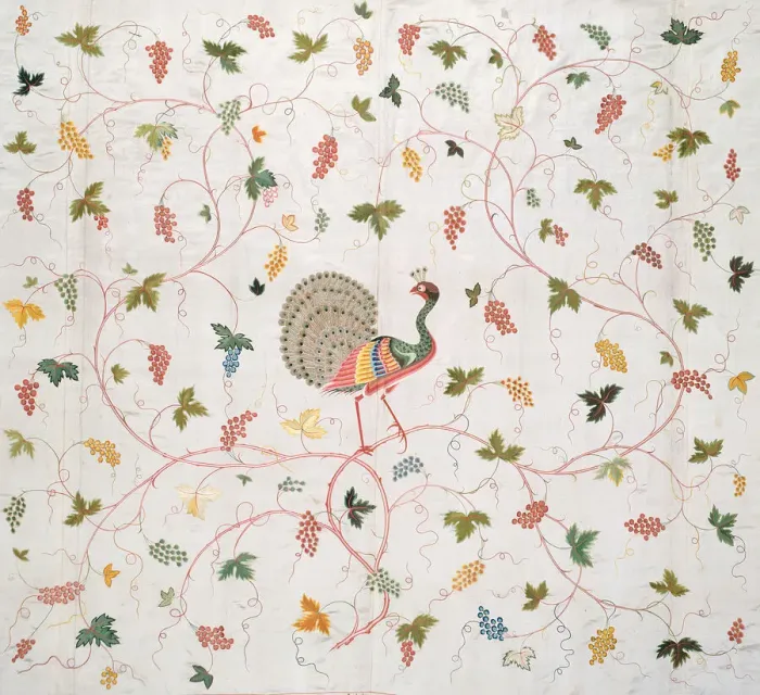 Framed Print : Bedcover, China, Qing dynasty (1644-1911), 1750 / 1800. Creator: Unknown Framed Print : Bedcover, China, Qing dynasty (1644-1911), 1750 / 1800. Creator: Unknown