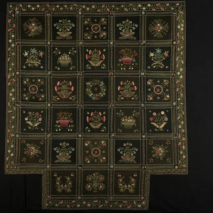 Framed Print : Bedcover, Massachusetts, c. 1849. Creator: Rebecca C. Hayward Framed Print : Bedcover, Massachusetts, c. 1849. Creator: Rebecca C. Hayward