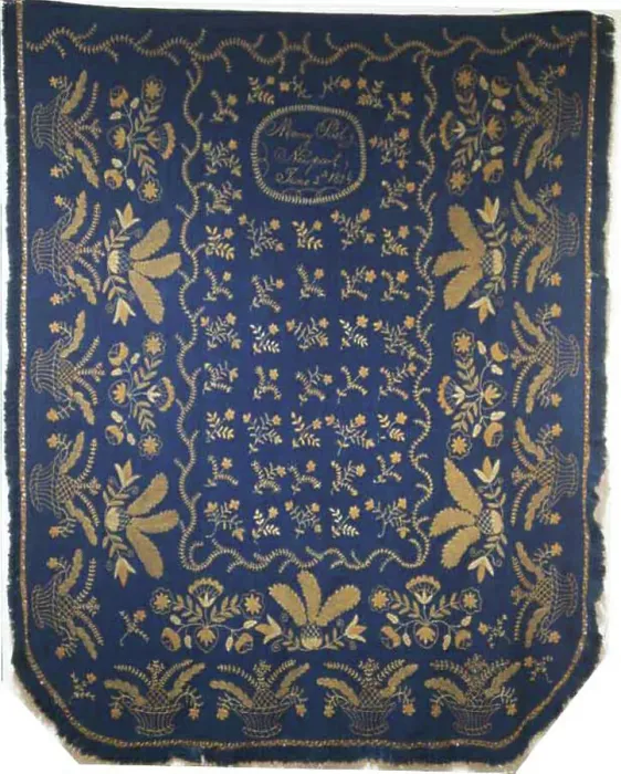 Framed Print : Bedcover, New York, 1824. Creator: Mercy Post Framed Print : Bedcover, New York, 1824. Creator: Mercy Post