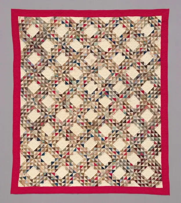 Framed Print : Bedcover ('Ocean Wave'Quilt), United States, c. 1883 Framed Print : Bedcover ('Ocean Wave'Quilt), United States, c. 1883