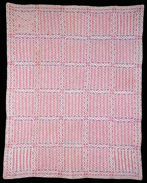 Framed Print : Bedcover, Ohio, c. 1870. Creator: Unknown Framed Print : Bedcover, Ohio, c. 1870. Creator: Unknown