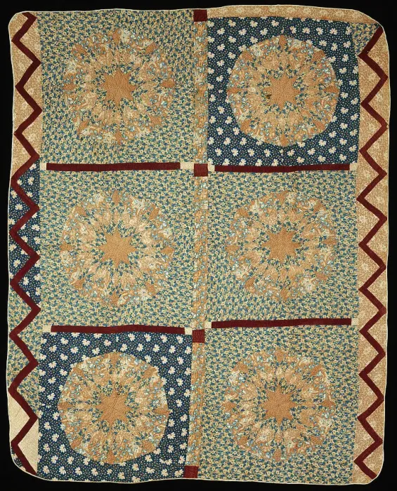 Framed Print : Bedcover (Sunburst Quilt), Kentucky, c. 1820. Creator: Unknown Framed Print : Bedcover (Sunburst Quilt), Kentucky, c. 1820. Creator: Unknown