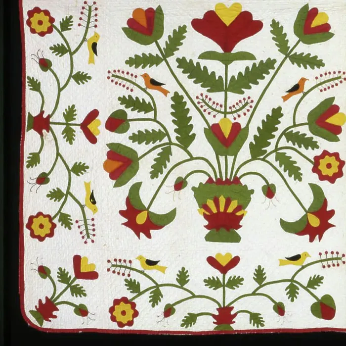Framed Print : Bedcover, United States, 1825 / 75. Creator: Unknown Framed Print : Bedcover, United States, 1825 / 75. Creator: Unknown