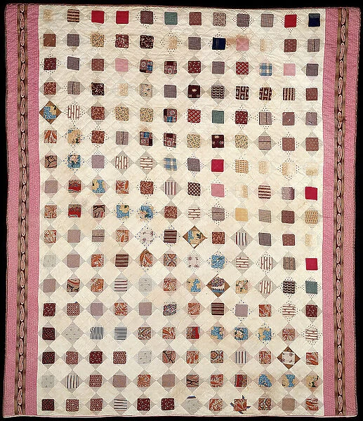 Bedcover, United States, 19th century. Creator: Unknown