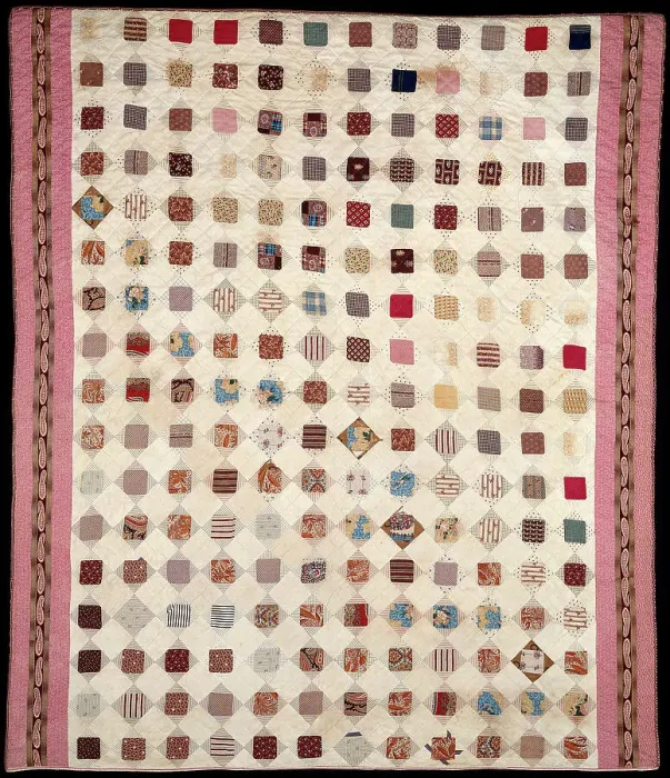 Framed Print : Bedcover, United States, 19th century. Creator: Unknown Framed Print : Bedcover, United States, 19th century. Creator: Unknown