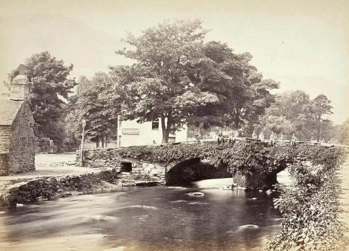 Framed Print : Beddgelert, The Bridge & Moel Hebog, No. 3 (518), Printed 1860 circa. Creator: Francis Bedford. Beddgelert, The Bridge & Moel Hebog, No. 3 (518), Printed 1860 circa. Creator: Francis Bedford