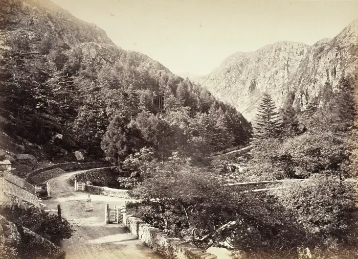 Framed Print : Beddgelert, Pass Of Aberglaslyn, From The Road (515), Printed 1860 circa. Creator: Francis Bedford Framed Print : Beddgelert, Pass Of Aberglaslyn, From The Road (515), Printed 1860 circa. Creator: Francis Bedford