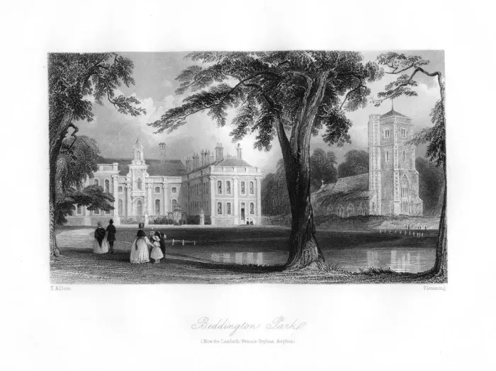 Framed Print : Beddington Park, 19th century. Artist: Flemming Framed Print : Beddington Park, 19th century. Artist: Flemming