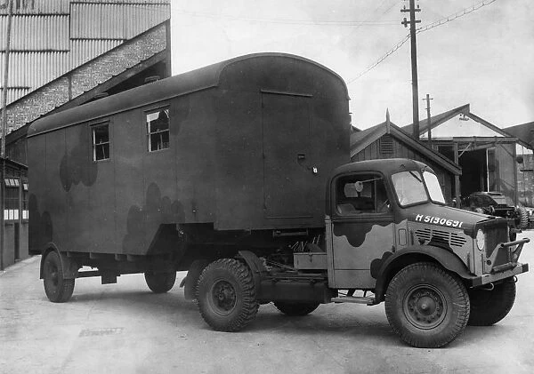 Bedford OXC Radio vehicle, World War 2. Creator: Unknown