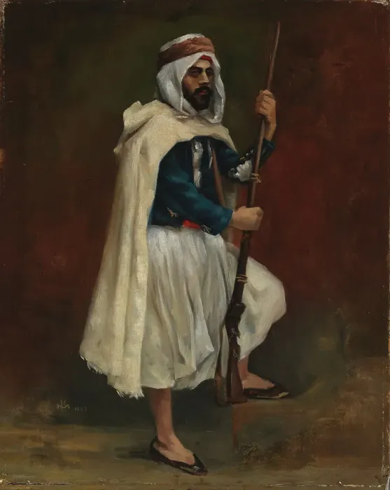 Framed Print : Bedouin, 1883. Creator: Maria Martinau Framed Print : Bedouin, 1883. Creator: Maria Martinau