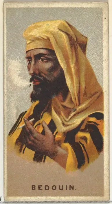 Framed Print : Bedouin, from Worlds Smokers series (N33) for Allen & Ginter Cigarettes, 1888 Framed Print : Bedouin, from Worlds Smokers series (N33) for Allen & Ginter Cigarettes, 1888