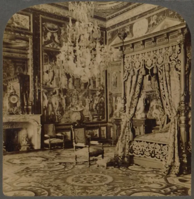 Framed Print : Bedroom of Catherine de Medicis, Palace of Fontainebleau, France, 1901. Creator Framed Print : Bedroom of Catherine de Medicis, Palace of Fontainebleau, France, 1901. Creator