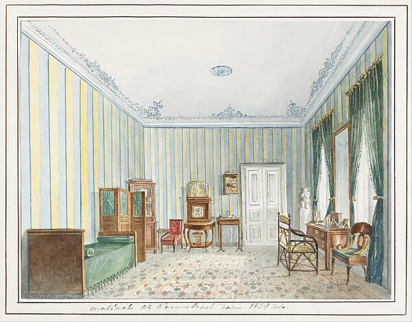 Bedroom in a Country Dacha. Artist: Anonymous
