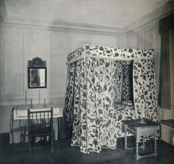 Framed Print : A Bedroom from the House of Major Nicholas Sewall, at Secretary, 1930 Framed Print : A Bedroom from the House of Major Nicholas Sewall, at Secretary, 1930