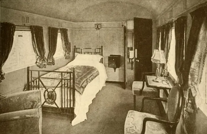 Framed Print : Bedroom, Kings Saloon, London and North Eastern Railway, 1930. Creator: Unknown Framed Print : Bedroom, Kings Saloon, London and North Eastern Railway, 1930. Creator: Unknown