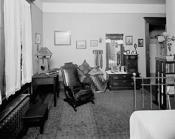 Bedroom, residence of Mr. Fair, 40 Putnam Avenue, Detroit, Mich. between 1905 and 1915. Creator: Unknown